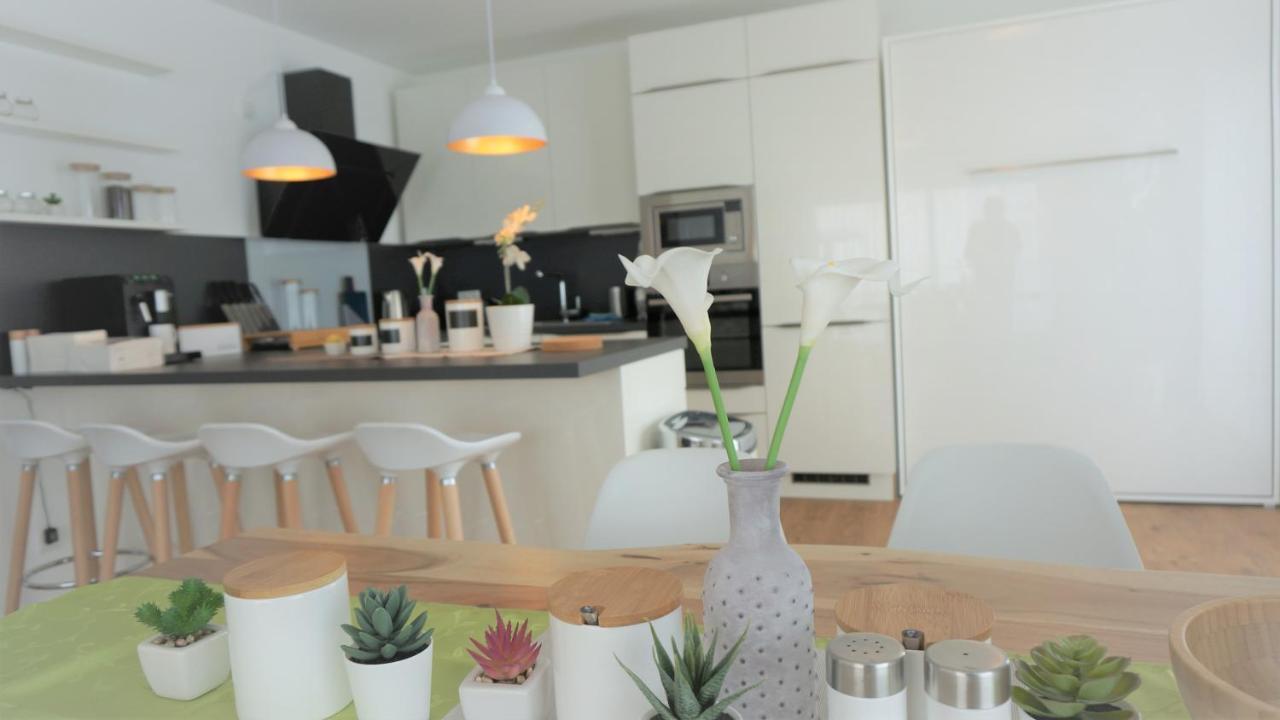 Panorama Penthouse Apartment Mit Klima Und Whirlpool Fuer Bis Zu 6 Personen Frankenthal (Rhineland-Palatinate) Exterior foto