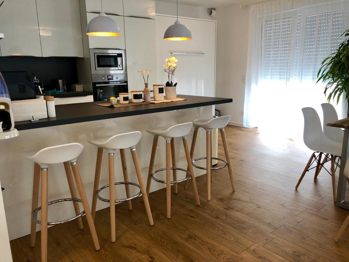 Panorama Penthouse Apartment Mit Klima Und Whirlpool Fuer Bis Zu 6 Personen Frankenthal (Rhineland-Palatinate) Exterior foto