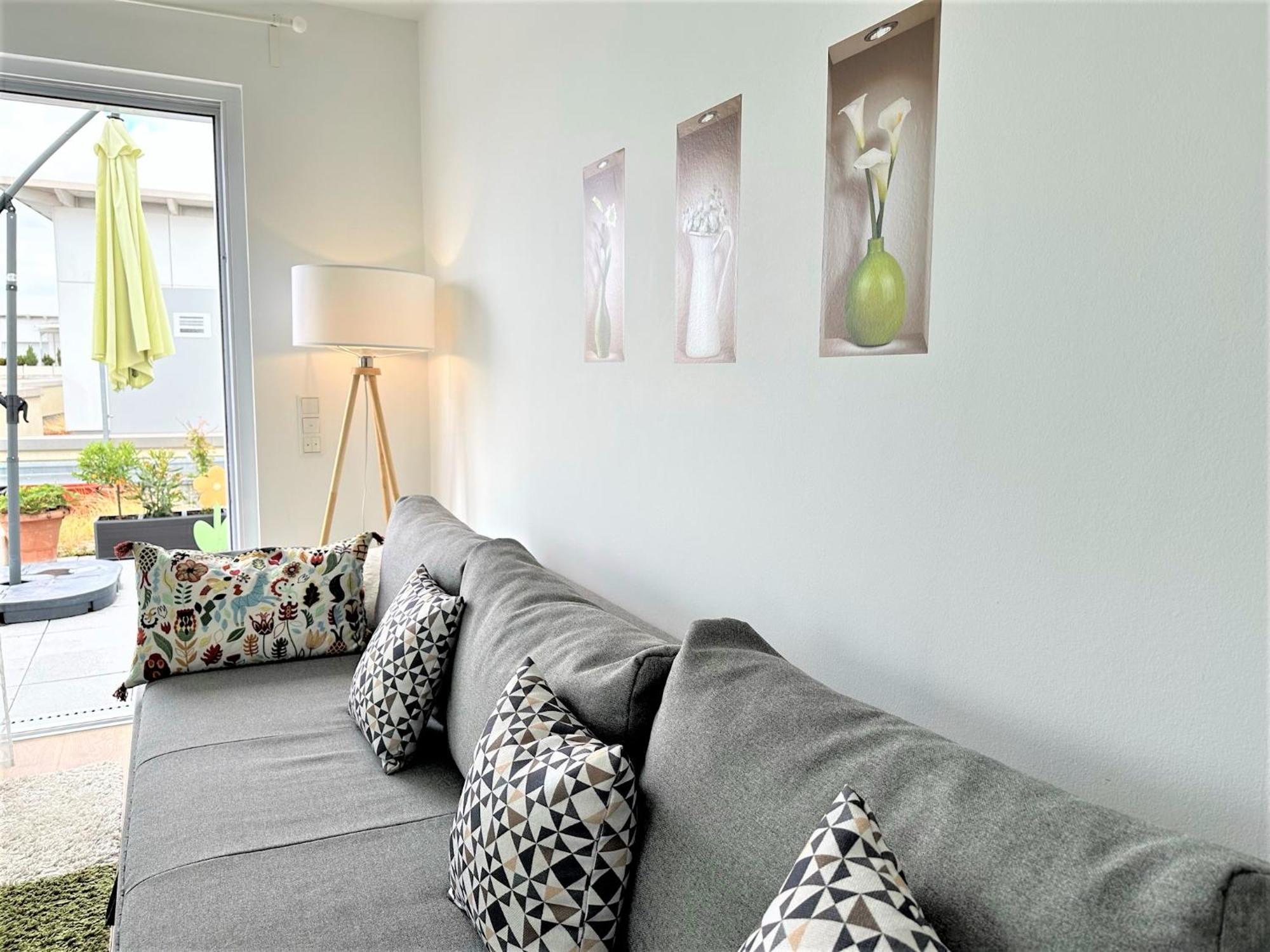 Panorama Penthouse Apartment Mit Klima Und Whirlpool Fuer Bis Zu 6 Personen Frankenthal (Rhineland-Palatinate) Exterior foto